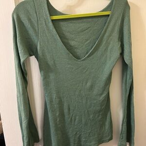 Michael Stars Green Long Sleeve Top